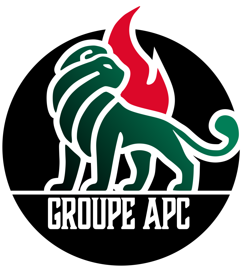 Logo APC fond noir V8